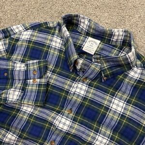 Brooks Brothers Regent Original Polo Shirt Multicolor Plaid 2XL Cotton Flannel